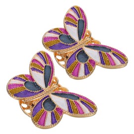 Operitacx 2 Stück Schmetterlingsförmiger Nadel Minder für Stickerei und Quilting Buntes und Lustiges Nähzubehör für Diy Projekte