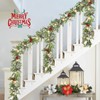 CENMORISE 6FT Cedar Garland Christmas with Pinecone Red Berry,Eucalyptus Garland