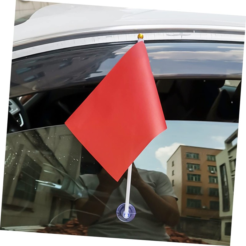 IWOWHERO Pack of 10 Flag Banner, Table Flagpole, Flag Holder