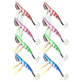 Tako Egi Lure Egging Set No. 3.5, Octopus Fishing Tackle 25g, 5-barbed Hook, Bait Tree, Breakwater, Reef, Boat (8-piece Set)