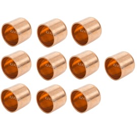 (10Pcs) EZ-FLUID Plumbing 3/4" Solder Copper Pipe End Cap LF,Pressure Copper Cap Plug Fitting with Sweat Solder Connection for Residential,Commercial