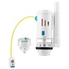 Toilet Dual Flush Valve with Push Button, Adjustable Toilet Cistern