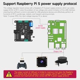 Yahboom PD Power Expansion Board for Raspberry Pi5 8GB Power Board with Jetson/Raspberry Pi5/RDK Series for Portable Power Supply