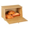 HOMEKOKO Vintage Large Wood Bread Box for Kitchen Counter, Retro