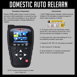 PDQ TPMS 433MHZ Sensor de presión de neumáticos, paquete de 4 vástagos metálicos para Jeep RAM preprogramados para pieza OE # 68157568AB | 68239720AC | 68249197AA | 68378369AC