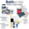 BATHWORKS Bathtub Refinishing Kit - Bundle- Premium Kit w/Non-Slip Protection