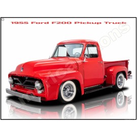 1955 Ford F200 Pickup Truck New Metal Sign: LARGE SIZE 12 X 16 Free Shipping