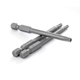 VESTTIO Security Torx Screwdriver Bit Set 11PCS 1/4 Inch Hex Shank 3 Inch/75 mm Length S2 Steel Tamper Proof Star 6 Point with Magnetic for Power Screwdriver Drill Impact Driver