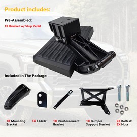 LLNSEAUTO Tailgate Bed Step Rear Bedstep Retractable Bumper Truck Tailgate Step | Fit for Toyota Tundra 2014 2015 2016 2017 2018 2019 2020 2021 | OE# PT392-34140, PT39234140, 75316-01A