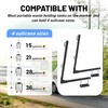 KUAFU RV Foldable Tote Tank Rack Carrier Compatible with Suitcase