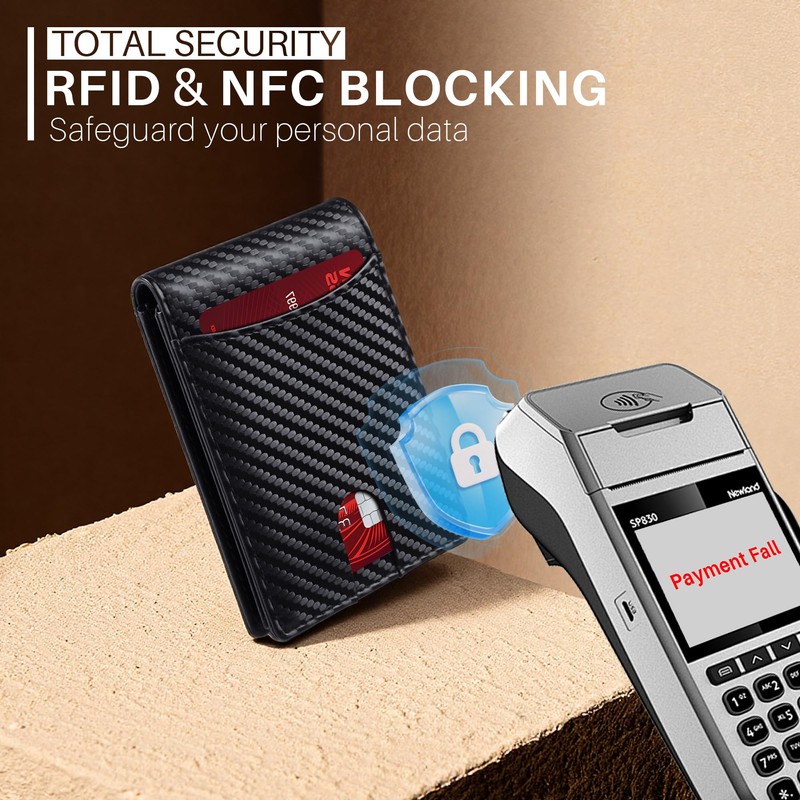 Tipmile Wallet for Men Slim RFID Blocking Credit Card Holder,