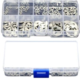 Js Hobbies 120PCS  Stainless Steel-304 Stainless Steel E Clip RC Car external retainer