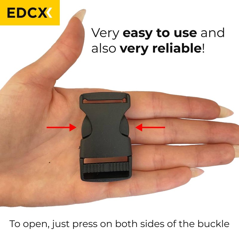 EdcX Plastic Side Release Buckle (25mm, 38mm and 50mm) |
