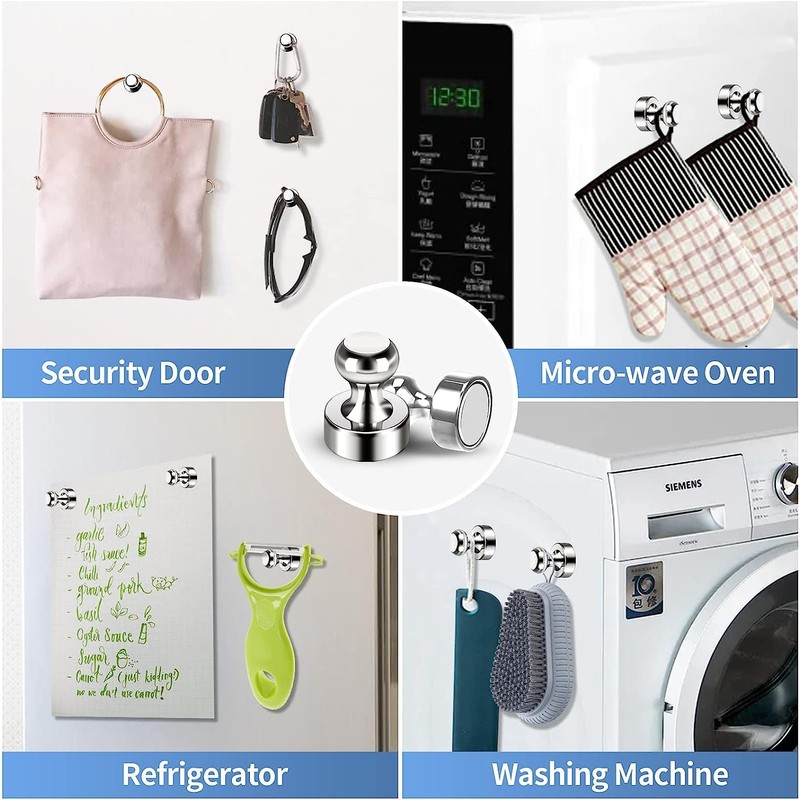 GOOZADA 12Pack Fridge Magnets for Whiteboard Strong Refrigerator Magnets for