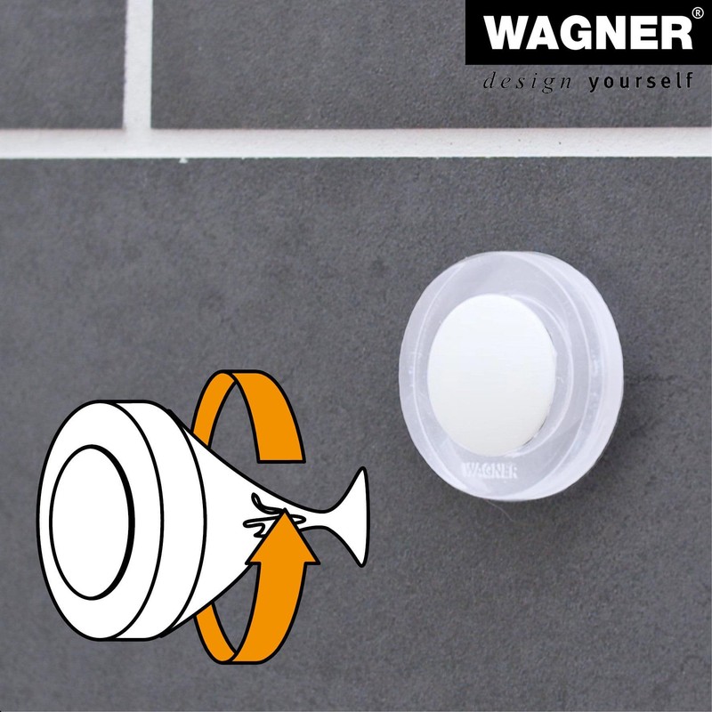 WAGNER 15522611 Designer Wall Door Stopper Screw or Glue Diameter