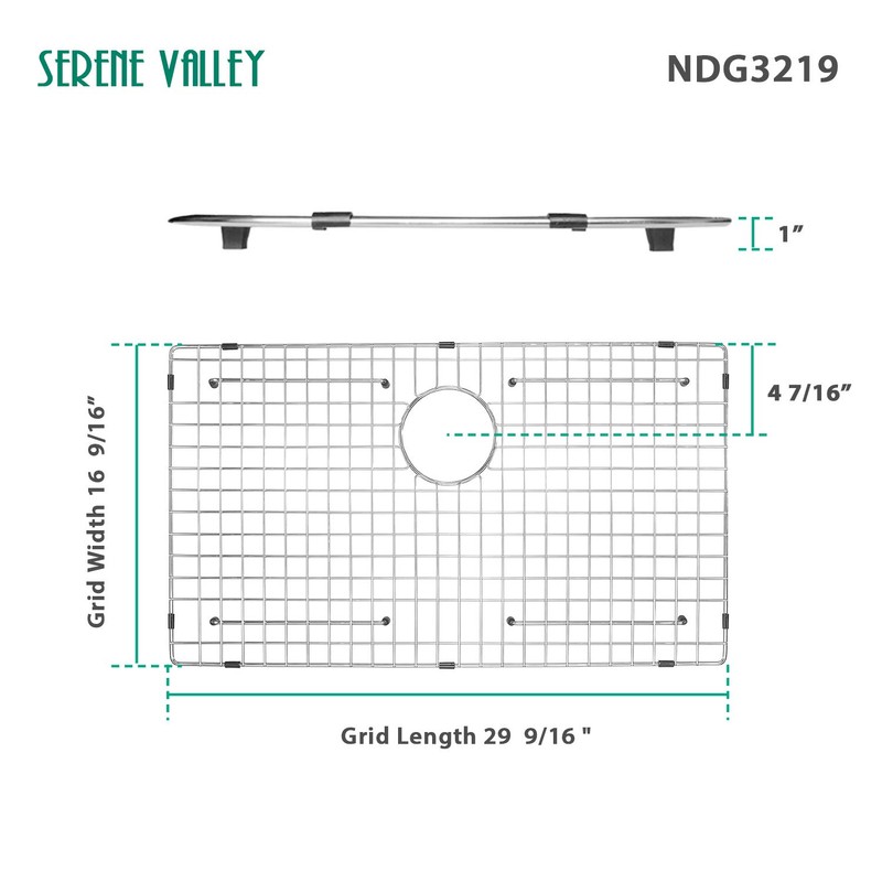 Serene Valley Kitchen Sink Protector and Sink Bottom Grid NDG3219,