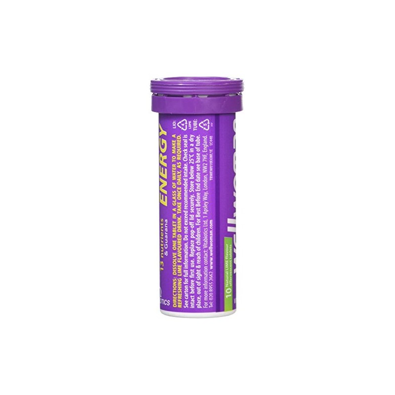 Vitabiotics Wellwoman Energy Lime, 10 Effervescent Tablets