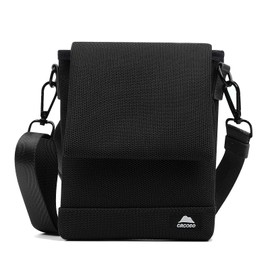 Croogo Fashion Sling Bag Crossbody Purses Lightweight Small Travel Bag Messenger Cross body bag Shoulder Bag,Black-OKB01