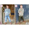 King Cole Aran Knitting Pattern - 6222 Children's Hooded Sweater