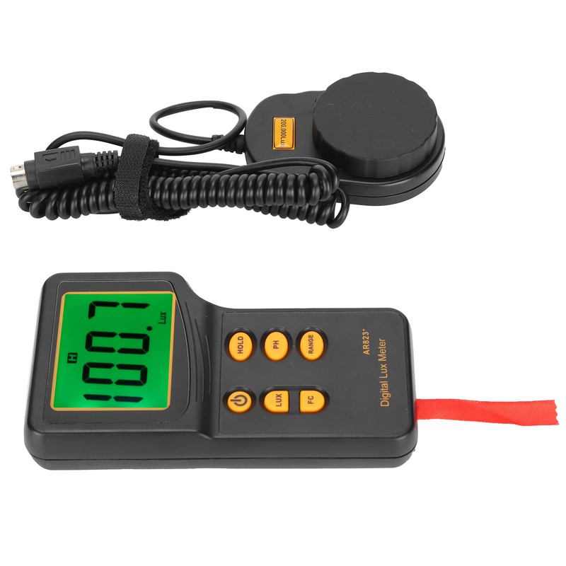 Illuminance Meter Photometric Measurement Data Retention Accurate High Sensitivity 3‑Gear
