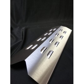 Koch #55 High Quality Flame Distributor 395 x 145 mm for Gas Barbecue Flame Plate Burner Cover Stainless Steel V2A Thickness 1.25 mm 650 g Solid Quality Made in Germany e.g. Landmann