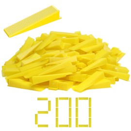 DGSL Tile Leveling System Tile Wedges, 200PCS Reusable Tile Leveling Wedges for 1/8", 1/16", 1/32" Tile Spacers, Tile Leveling Clips and Tile Leveler Installation