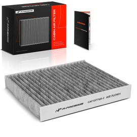 Filtro de aire de cabina A-Premium con carbón activado compatible con Kia Soul 2010 2011 2012 2013, Reemplazo # 971332K000