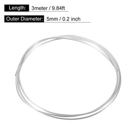 MECCANIXITY 2Pcs 1060 Aluminum Coiled Tubing 3/16" OD 1/25" Wall Thickness 10Ft Seamless Round Tube Heating for Air Conditioner, Refrigerator, Compressor, Fuel Line