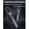 Microphone,Rechargeable Dual UHF Microphone,Dual Handheld Dynamic Mic for Karaoke Singing,