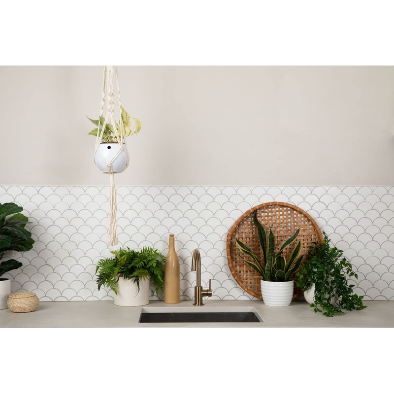 rePotme Hanging Planter - Marcrame Plant Hanger and Self Watering