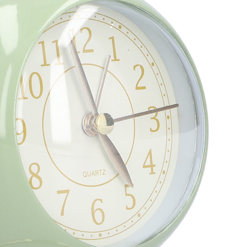 Alarm Clock Silent Non Ticking Metal Paint Power Saving Eye