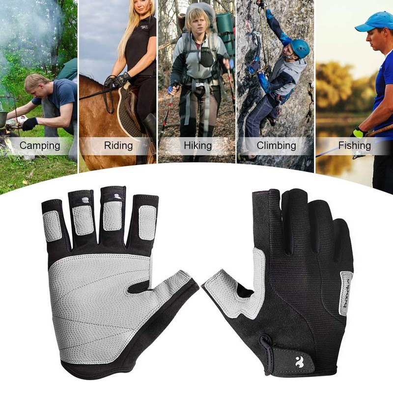 Climbing Gloves Sport Gloves Half-Finger Climbing Gloves for Outdoors Mountain