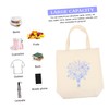 Gatuida 1 Set Embroidery Canvas Tote Bag Kit with Pattern