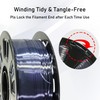 MIKA3D Silk Black Shiny PLA 3D Printing Filament, 1KG 2.2Lbs