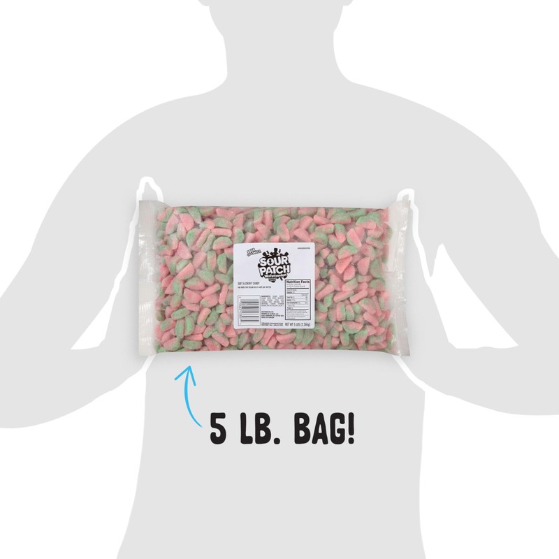 SOUR PATCH KIDS Watermelon Soft & Chewy Candy, Bulk Candy,