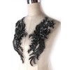 Hand-Made Beaded Rhinestons DIY Clothing Appliques Patch,Beaded Applique for Wedding