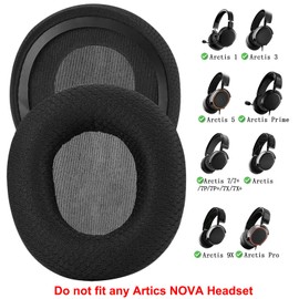 Replacement Ear Pads Compatible with SteelSeries Arctis 1/3/5/Arctis 7/7+/7P/7P+/7X/7X+/9/9X/Pro/Prime (Not Compatible with Arctis Nova) Headphones - Noise Isolating Ear Pads Headphones Accessories