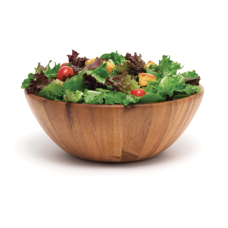 Lipper International Acacia Round Flair Bowl