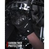 BORLENI Motorcycle Gloves Breathable Motorcycle Gloves Leather Full Finger Knuckle