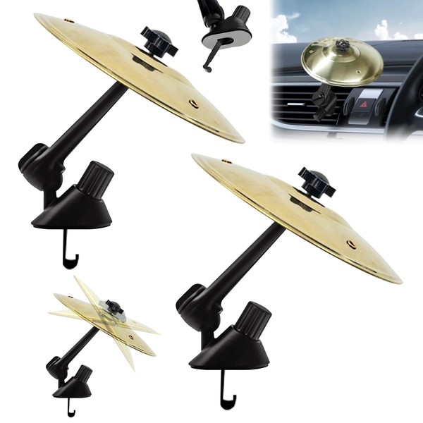 ARONRAVE Pack of 2 Car Cymbals Car Drum Air Vent