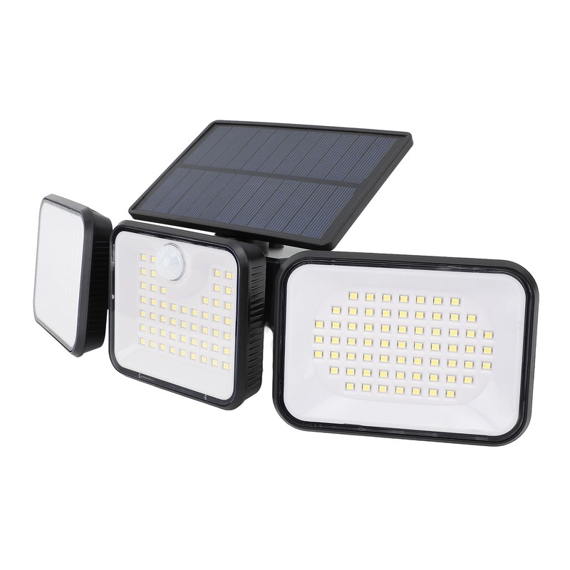Solar Motion Sensing Light Rotating 3 Head IP65 Waterproof Decorative
