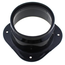 Maxmoral Dryer Vent Siding 4 Inch ABS Plastic Duct Connector Flange Panel Air Duct Connector Flange Entry Fitting for Straight Vent Wall Ceiling