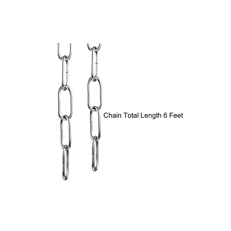 Mr.Color Chrome Metal Heavy Duty Chandelier Chain - 6 Feet