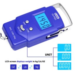 Dr.meter Fish scale, Backlit LCD Display 110lb/50kg PS01 Fishing Scale with M...