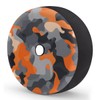 DJYQBFA Spare Tire Cover with Backup Camera Hole Orange Camouflage