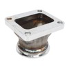 2.5in V Band Flange Adapter Stainless Steel Rustproof Long Lasting