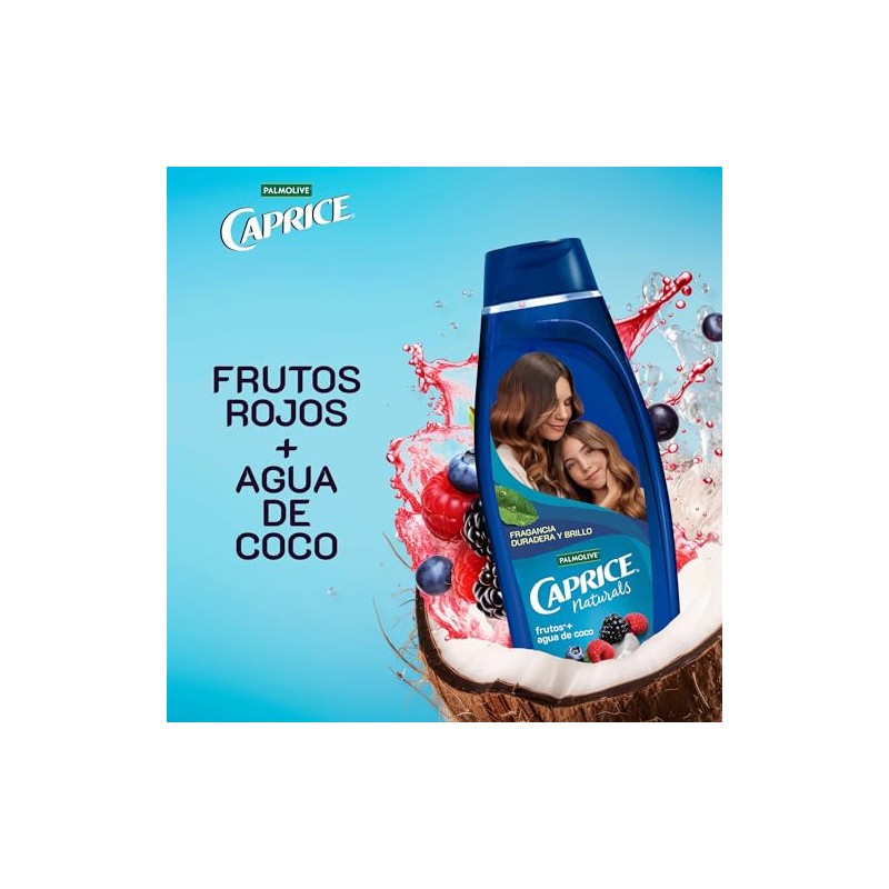 Shampoo Caprice Naturals Frutos Rojos y Agua de Coco Red