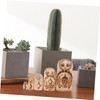Kisangel Russian Stacking Dolls Handmade Wooden Nesting Dolls Double-Headed Eagle