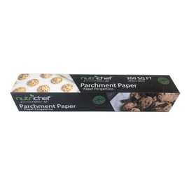 NutriChef 200 Square Foot Parchment Paper Roll | Heavy Duty Parchment Paper Roll for Baking, Easy to Cut & Non-stick Cooking Paper for Cookies, Air Frying & Grilling | Length & Width 160 FT. x 15 IN