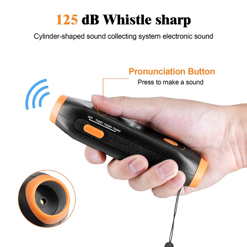 Electronic Whistle 3 Tone 3 Volume Level Blow Free Whistle